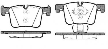Тормозная колодка 1457.00 Remsa – передние подготовлено для датчика износа колодок фото 1