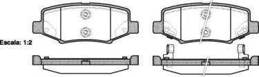 Гальмівна колодка 1264.02 Remsa – задні з датчиком зносу фото 1