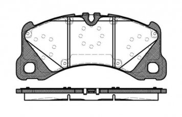 Тормозная колодка 1345.40 Remsa – передние подготовлено для датчика износа колодок фото 1