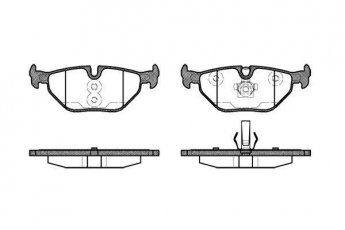 Купить 0265.40 Remsa Тормозные колодки задние BMW E46 подготовлено для датчика износа колодок