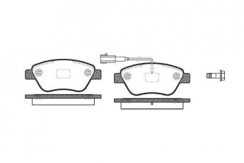 Купить 0858.11 Remsa Тормозные колодки передние Линеа (1.3 D Multijet, 1.4, 1.6 D Multijet) с датчиком износа