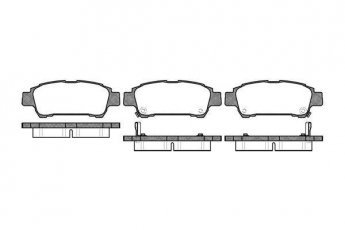 Купить 0820.02 Remsa Тормозные колодки задние Avensis (2.0 D-4D, 2.0 VVT-i) с датчиком износа