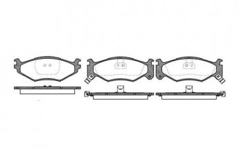 Купить 0483.02 Remsa Тормозные колодки передние Вояджер (2.5, 3.0, 3.3) с датчиком износа