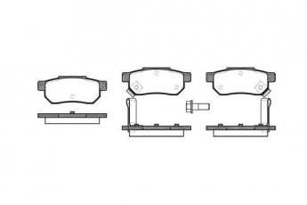Купить 0233.02 Remsa Тормозные колодки задние Accord (2.0 EX, 2.0 EXi, 2.0 i 16V) с датчиком износа
