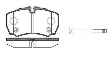 Купити 0849.10 Remsa Гальмівні колодки задні Форд подготовлено для датчика износа колодок