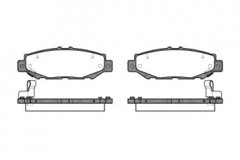 Купить 0424.04 Remsa Тормозные колодки задние Lexus IS 200 с датчиком износа