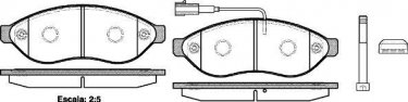 Купить 1237.01 Remsa Тормозные колодки передние Jumper (2.0, 2.2, 3.0) с датчиком износа