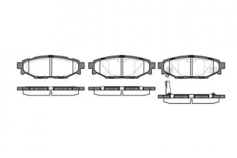 Купити 1136.01 Remsa Гальмівні колодки задні Subaru XV 2.0 i з датчиком зносу