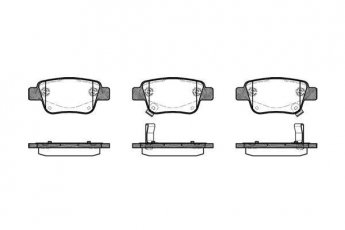 Купить 1047.02 Remsa Тормозные колодки задние Avensis T25 (1.6, 1.8, 2.0, 2.2, 2.4) с датчиком износа