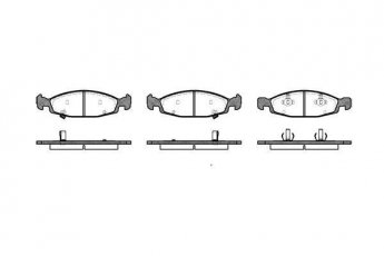 Купити 0736.02 Remsa Гальмівні колодки передні Гранд Черокі (2.7, 3.1, 4.0, 4.7) з датчиком зносу