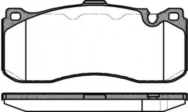 Гальмівна колодка 1380.00 Remsa – передні подготовлено для датчика износа колодок фото 1
