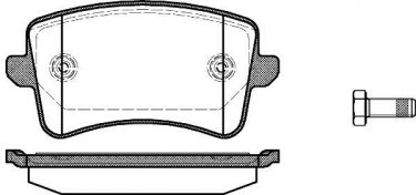 Купить 1343.00 Remsa Тормозные колодки задние Audi A4 B8 (1.8, 2.0, 2.7, 3.0, 3.2) 
