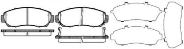 Купить 1171.12 Remsa Тормозные колодки передние CR-V (1.6, 2.0, 2.2) с звуковым предупреждением износа