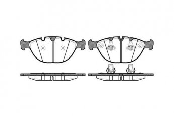 Купити 0958.00 Remsa Гальмівні колодки передні BMW X5 E53 (4.6 is, 4.8 is) подготовлено для датчика износа колодок