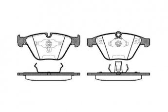 Купити 0857.00 Remsa Гальмівні колодки передні BMW E65 (E65, E66) подготовлено для датчика износа колодок