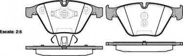 Купить 0857.10 Remsa Тормозные колодки передние БМВ Х1 Е84 (1.6, 2.0) подготовлено для датчика износа колодок