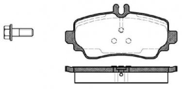 Гальмівна колодка 0650.00 Remsa – передні подготовлено для датчика износа колодок фото 1