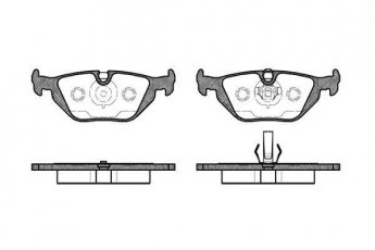 Купити 0265.50 Remsa Гальмівні колодки задні BMW E36 подготовлено для датчика износа колодок