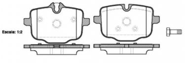 Гальмівна колодка 1433.00 Remsa – задні подготовлено для датчика износа колодок фото 1
