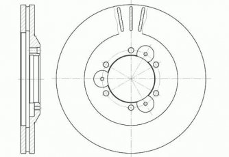 Тормозной диск 6560.10 Remsa фото 1