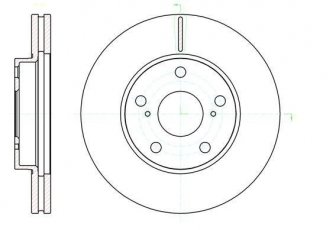 Купить 61043.10 Remsa Тормозные диски Королла (1.4 D-4D, 2.0 D-4D)