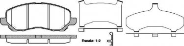 Купить 0804.31 Remsa Тормозные колодки передние Калибр (1.8, 2.0, 2.4) с датчиком износа