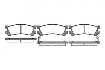 Купить 0399.12 Remsa Тормозные колодки задние Mazda 929 (2.0, 2.2, 3.0) с датчиком износа