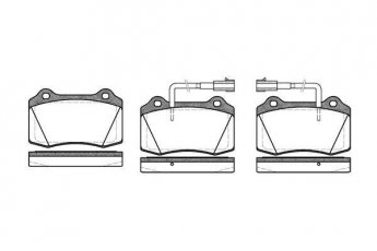 Купить 0434.32 Remsa Тормозные колодки передние Альфа Ромео  3.2 GTA с датчиком износа
