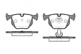 Купить 0381.30 Remsa Тормозные колодки задние BMW X5 E53 (2.9, 3.0, 4.4, 4.6, 4.8) подготовлено для датчика износа колодок