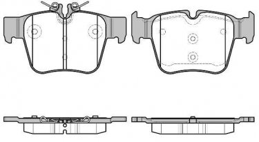 Гальмівна колодка 1697.00 Remsa – задні подготовлено для датчика износа колодок фото 1