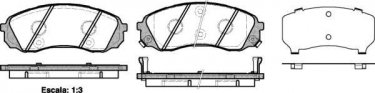 Купити 21291.02 RoadHouse Гальмівні колодки передні Hyundai H1 (2.4 i, 2.5 CRDi) з датчиком зносу