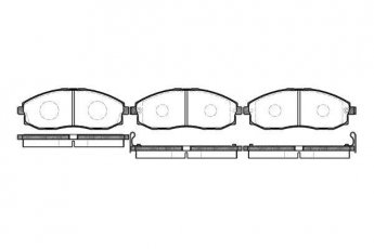 Купити 2703.02 RoadHouse Гальмівні колодки передні Hyundai H1 (2.4, 2.5) з датчиком зносу