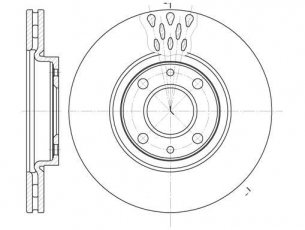Купить 6443.10 RoadHouse Тормозные диски Fiat 500 (0.9, 1.3 D Multijet, 1.4)