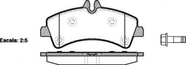Купити 21247.00 RoadHouse Гальмівні колодки задні Sprinter (1.8, 2.1, 3.0, 3.5) подготовлено для датчика износа колодок
