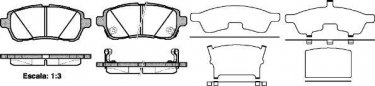Купить 21281.02 RoadHouse Тормозные колодки передние Fiesta 6 (1.0, 1.2, 1.4, 1.5, 1.6) с датчиком износа
