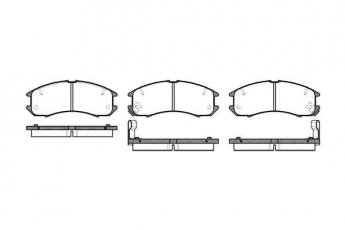 Купить 2273.02 RoadHouse Тормозные колодки передние Mazda 626 (1.6, 1.8, 2.0, 2.2) с датчиком износа