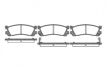 Купить 2248.02 RoadHouse Тормозные колодки задние Mazda 929 (2.0, 2.2, 3.0) с датчиком износа