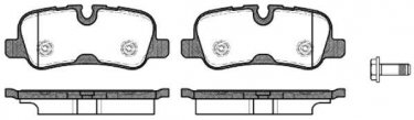 Купити 21159.10 RoadHouse Гальмівні колодки задні Рендж Ровер (3.0 D, 3.6 D, 5.0) подготовлено для датчика износа колодок