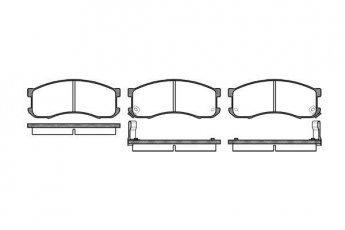 Купить 2313.02 RoadHouse Тормозные колодки передние Mazda 626 (1.6, 1.8, 2.0, 2.2) с датчиком износа