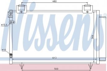 Купити 94730 Nissens Радіатор кондиціонера Avensis T25 (1.6 VVT-i, 1.8, 2.0 D-4D)