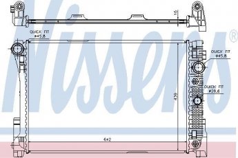Купить 67161 Nissens Радиатор охлаждения двигателя GL-CLASS GLK (3.0, 3.5)