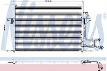 Купить 94189 Nissens Радиатор кондиционера Мондео 1 (1.6, 1.8, 2.0, 2.5)