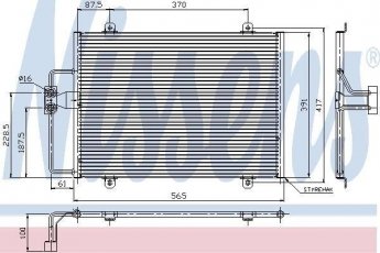 Купить 94246 Nissens Радиатор кондиционера Megane 1 (1.4, 1.6, 1.9, 2.0)