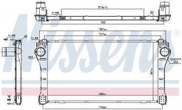 Купити 96401 Nissens Інтеркулер Auris (2.0 D-4D, 2.2 D)