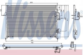 Купить 94808 Nissens Радиатор кондиционера Дискавери (2.5 Td5, 4.0 V8)