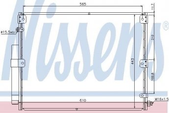 Купить 940375 Nissens Радиатор кондиционера Ленд Крузер 100 (4.2 TD, 4.7)