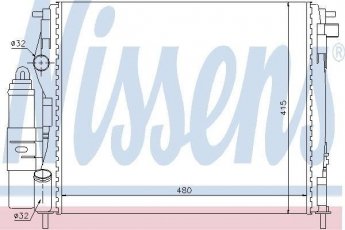 Купити 63773 Nissens - Радіатор системи охолодження