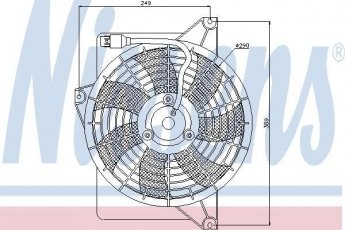 Купить 85372 Nissens Вентилятор охлаждения Матрикс (1.5 CRDi, 1.5 CRDi VGT)