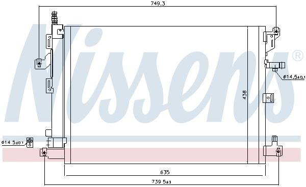 Купить 940830 Nissens Радиатор кондиционера ХС90 (2.4, 2.5, 2.9, 3.2, 4.4)