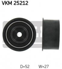 Купити VKM 25212 SKF Ролик приводного ременя Еванда 2.0, D-зовнішній: 52 мм, ширина 27 мм